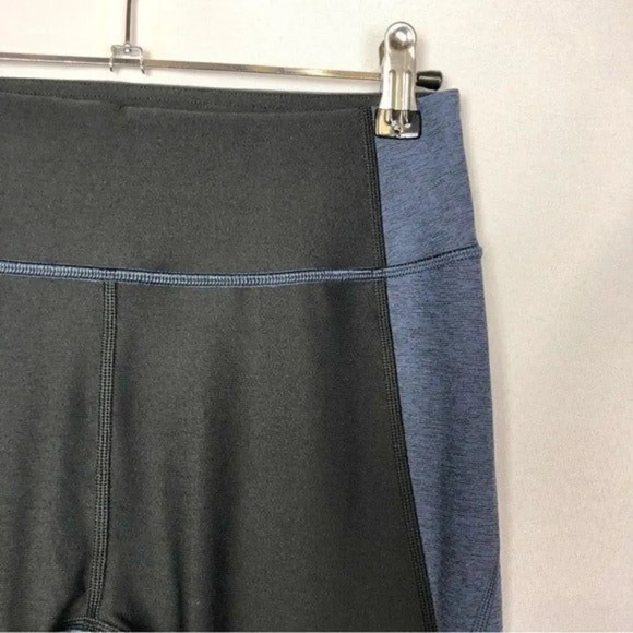 Outdoor Voices Blue & Black Colorblock Athletic Leggings S - Picture 3 of 4